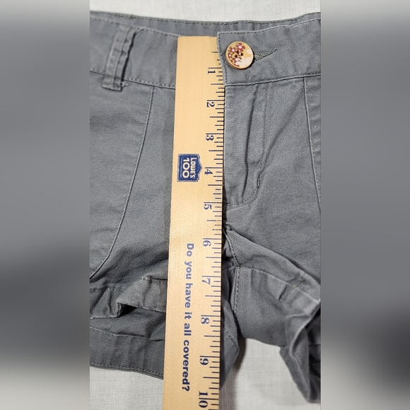 ♥️ OP JUNIORS MID RISE TWILL SHORTS SIZE 5 - GREY ♥️ - Picture 12 of 13
